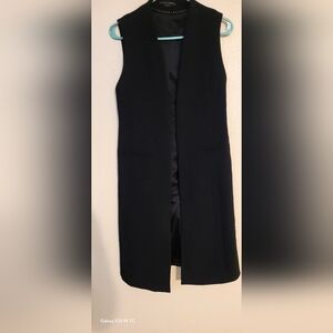 Alice + Olivia Classic Black Long Vest